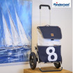 Royal Shopper 360° Mole - Chariot de courses 2 roues - Bleu - 41 L - Andersen Shopper Manufaktur