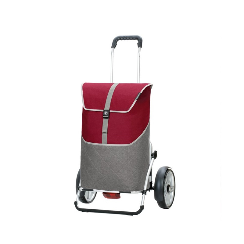 Royal Shopper Plus Lasse - Chariot de courses 2 roues - Rouge - 59 L - Andersen Shopper Manufaktur