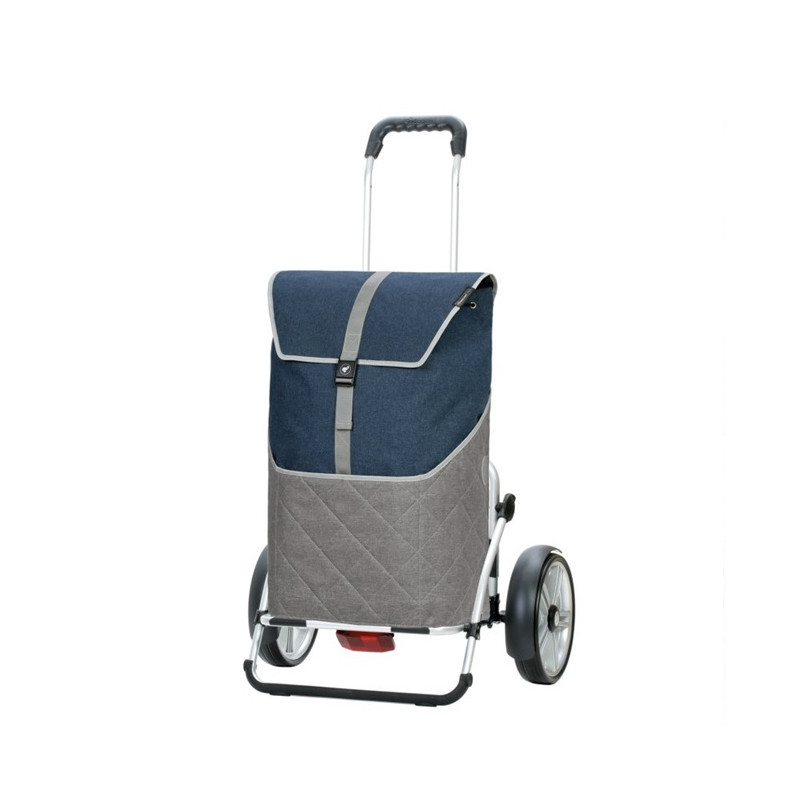Royal Shopper Plus Lasse - Chariot de courses 2 roues - Bleu - 59 L - Andersen Shopper Manufaktur
