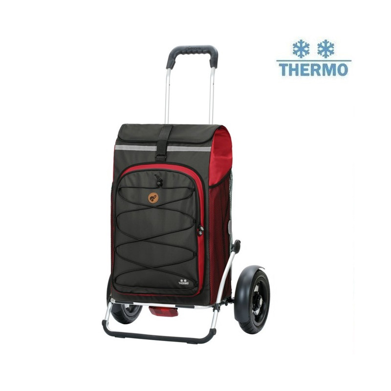 Royal Shopper Plus Fado 2.1 - Chariot de courses 2 roues - Rouge - 74 L - Andersen Shopper Manufaktur