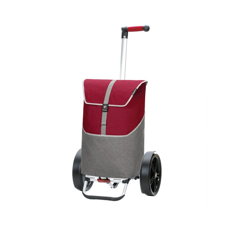 Tura Shopper Lasse - Chariot de courses 2 roues - Rouge - 59 L - Andersen Shopper Manufaktur