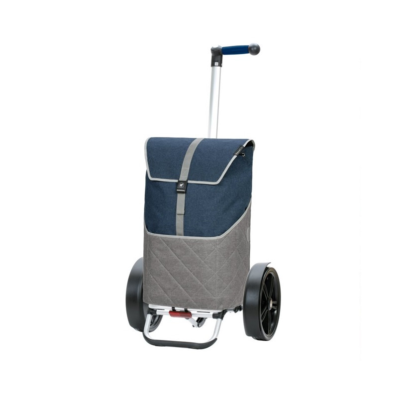 Tura Shopper Lasse - Chariot de courses 2 roues - Bleu - 59 L - Andersen Shopper Manufaktur