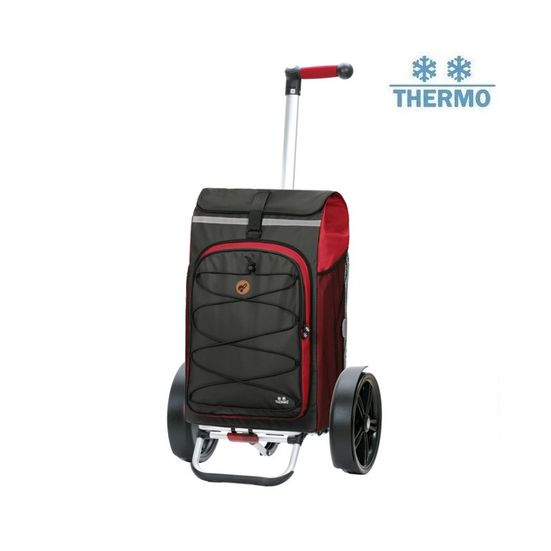 Tura Shopper Fado 2.1 - Chariot de courses 2 roues - Rouge - 74 L - Andersen Shopper Manufaktur