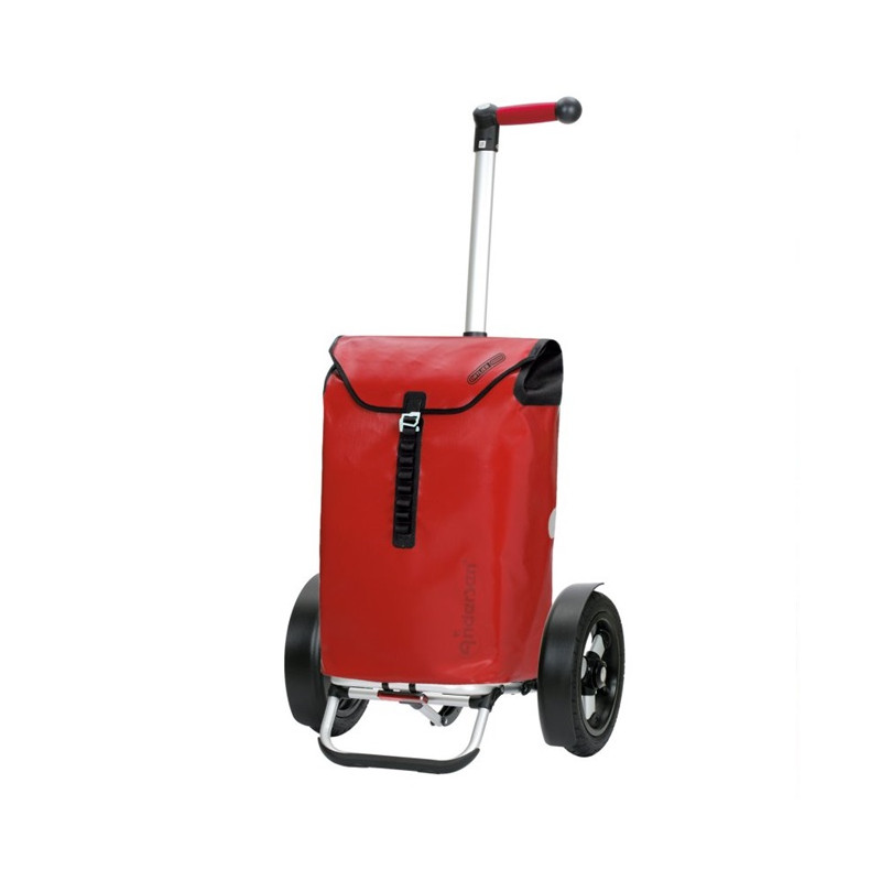 Tura Shopper Ortlieb - Chariot de courses 2 roues - Rouge - 49 L - Andersen Shopper Manufaktur