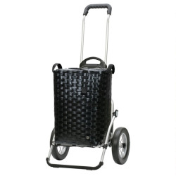 Royal Shopper Silja - Chariot de courses 2 roues - Noir - 53 L - Andersen Shopper Manufaktur