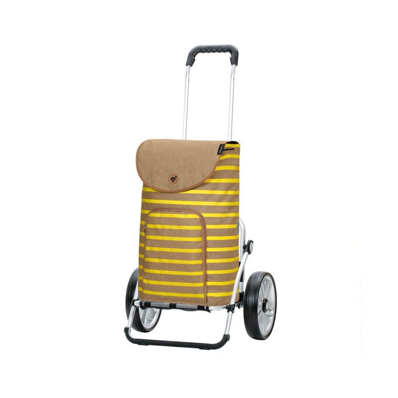 Royal Shopper Eske - Chariot de courses 2 roues - Jaune - 47 L - Andersen Shopper Manufaktur