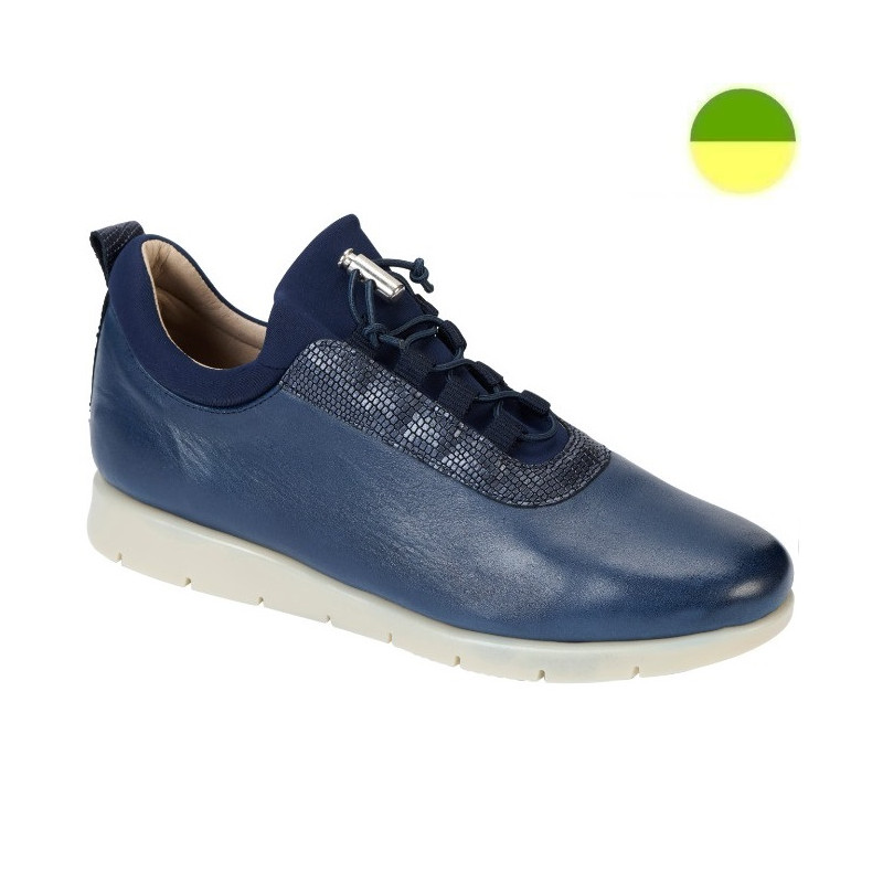 Sneaker à Lacet Elastique Bleu Marine Femme CHUT AD2530 - ADOUR