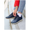 Sneaker à Lacet Elastique Bleu Marine Femme CHUT AD2530 - ADOUR