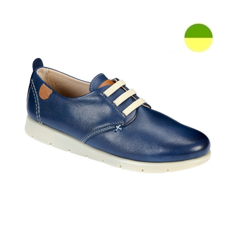 Sneaker à Lacet Elastique Bleu Marine Femme CHUT AD2529 - ADOUR