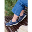 Sneaker à Lacet Elastique Bleu Marine Femme CHUT AD2529 - ADOUR