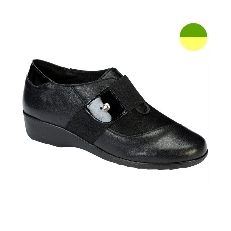 Chaussure Citadine à Grande Ouverture Noir Femme CHUT AD 2536 - ADOUR