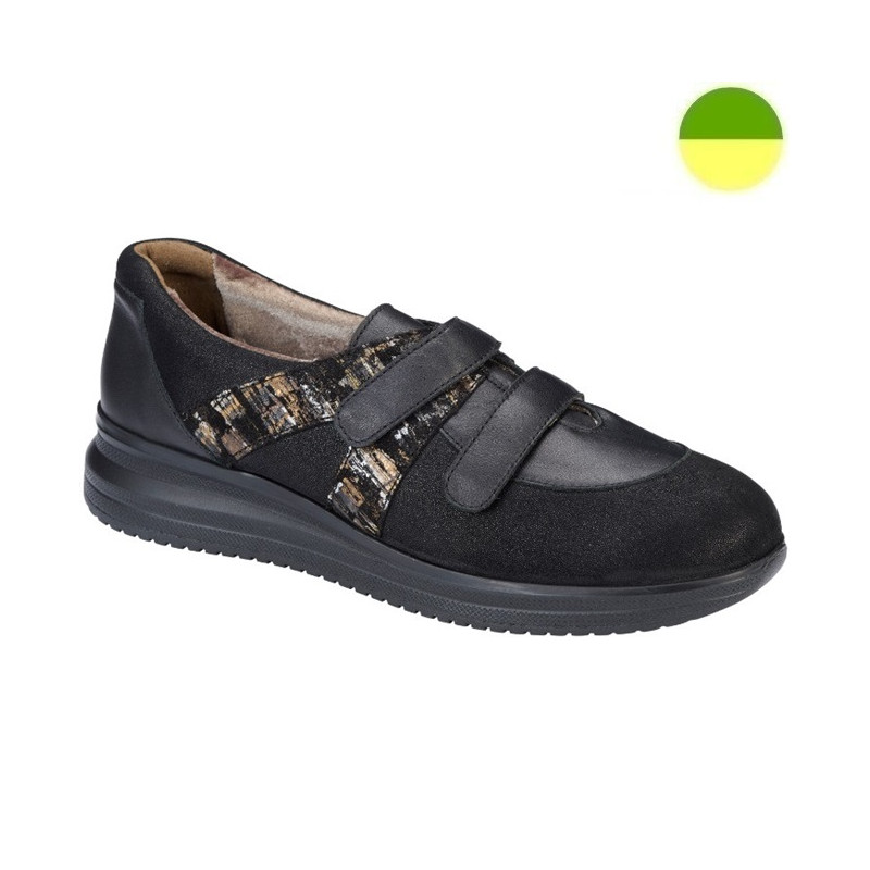 Chaussure Citadine Noir / Marbré Marron Femme CHUT AD 2517 - ADOUR