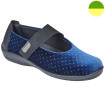 Ballerine Velours Bleu Royal / Pointillé Femme CHUT PU 1140 F - PULMAN