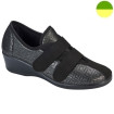 Derby Noir/Imprimé Argent Femme CHUT BR 3383 - BRUMAN
