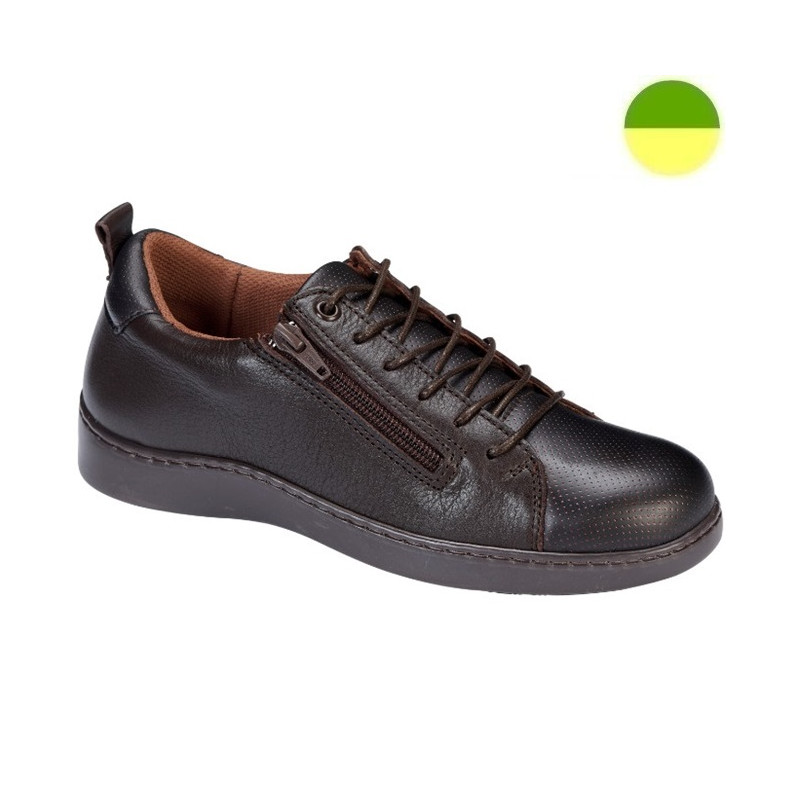 Sneaker à Lacet et Glissière Marron Femme CHUT BR 3342 B - BRUMAN