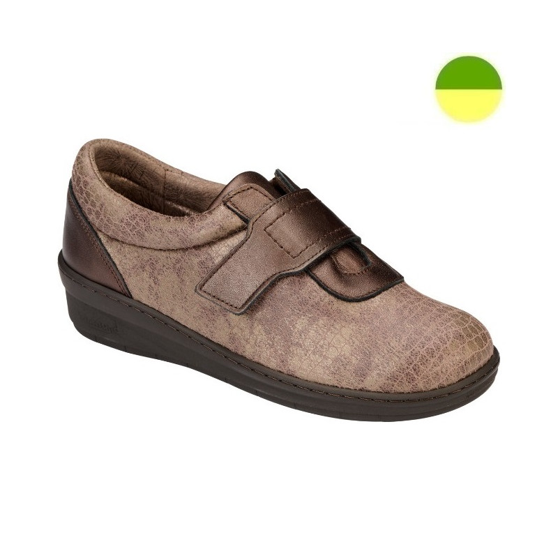 Chaussure Marron/Effet Croco Femme CHUT BR 3391 - BRUMAN