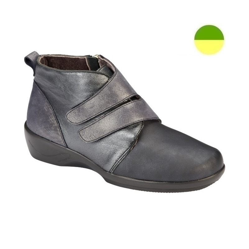 Bottine à Grande Ouverture Gris/Métalisé Femme CHUT AD 2149 F - ADOUR