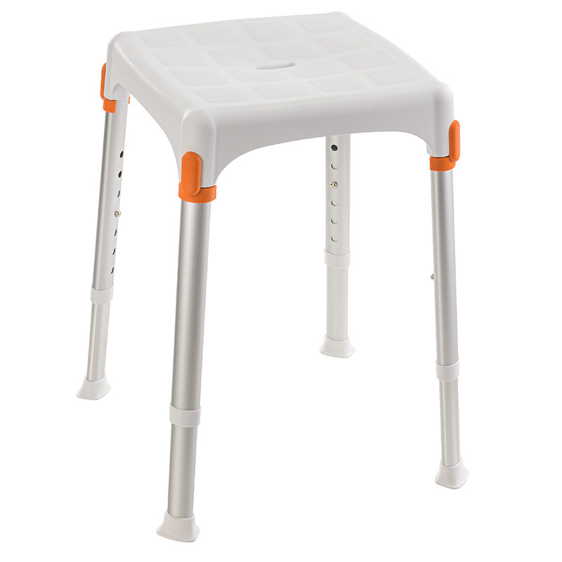 CAPRI - Tabouret de douche compact blanc