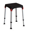 CAPRI - Tabouret de douche compact noir