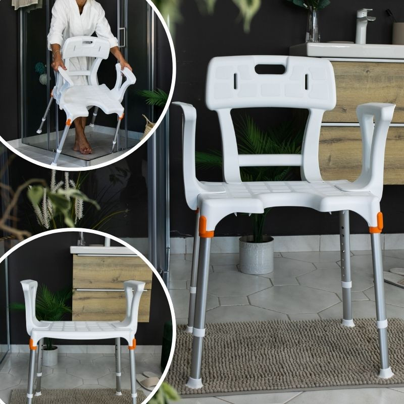 Accoudoirs pour tabouret ou chaise de douche Capri