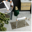 Assise souple triangulaire pour tabouret de douche de coin CAPRI