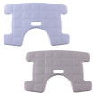 Bleu et Gris Assise souple pour tabouret et chaise de douche Capri Plus