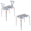 gris Assise souple pour tabouret et chaise de douche Capri Plus