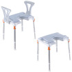 Bleu Assise souple pour tabouret et chaise de douche Capri Plus