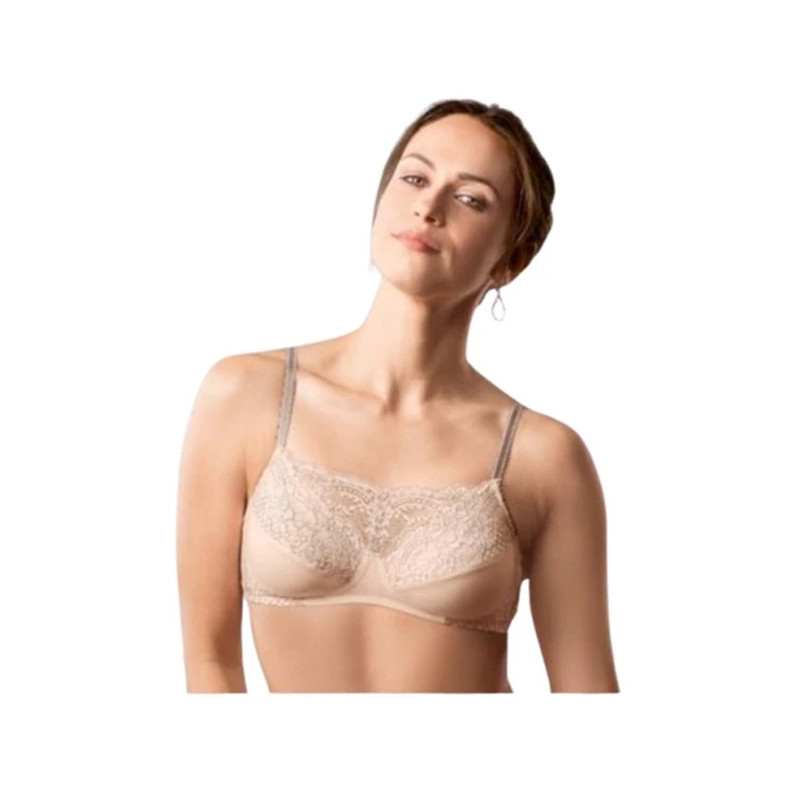 Alina - Soutien-gorge sans armatures - Rose clair / Gris - Amoena