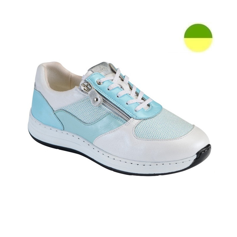 Sneaker à Lacet et Glissière Bleu Clair Femme CHUT AD 2365 F - ADOUR