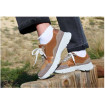 Sneaker à Glissière et Lacet Multicolore Marron Femme CHUT AD 2546 - ADOUR