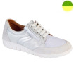 Sneaker à Lacet et Glissière Blanc Argent Femme CHUT AD 2545 - ADOUR