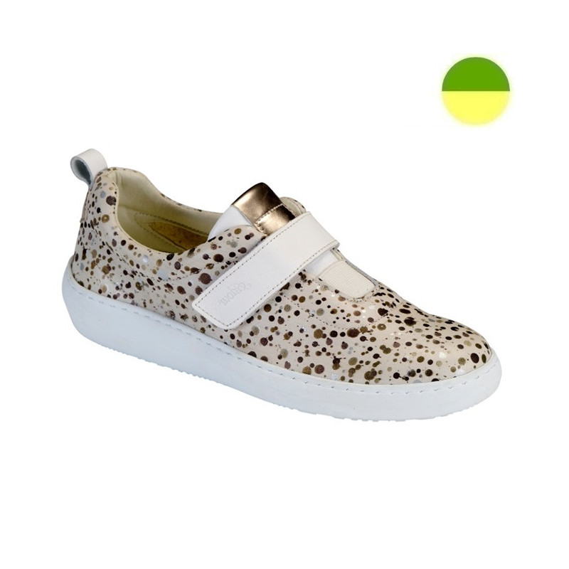 Sneaker Effet Pointillé Or Femme CHUT AD 2549 B - ADOUR