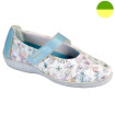 Ballerine Bleu Pastel et Fleuri Femme CHUT PU 1140 G - PULMAN