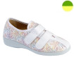 Derby à Scratch Blanc Fleuri Femme CHUT BR 3308 D - BRUMAN