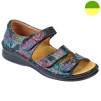 Sandale Cuir Noir Fleuri Femme CHUT ALPHA Q - ADOUR