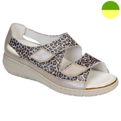 Sandale Cuir Marron Léopard Femme CHUT AD 2228 G - ADOUR