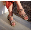 Sandale Cuir Marron Léopard Femme CHUT AD 2228 G - ADOUR