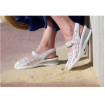 Sandale Blanc Effet Quadrillé Multicolore Femme CHUT AD2095 E - ADOUR
