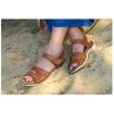 Sandale Cuir Marron Camel Femme CHUT AD 2512 B - ADOUR