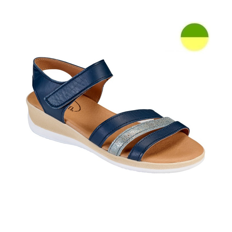 Sandale Cuir Marine Femme CHUT AD 2520 B - ADOUR