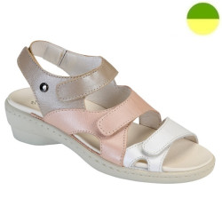 Sandale Cuir Multicolore Beige Femme CHUT AD 2315 H - ADOUR