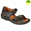Sandale Cuir Noir Homme CHUT AD 2281 E - ADOUR