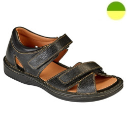 Sandale Cuir Noir Homme CHUT AD 2281 E - ADOUR