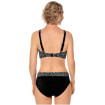 Manila - Haut de bikini sans armature pour prothèses mamaires - Noir / Blanc - Amoena