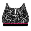 Manila - Haut de bikini sans armature pour prothèses mamaires - Noir / Blanc - Amoena