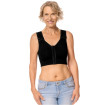 Lymph Flow Long - Soutien-gorge Sans armatures et Ouverture à l'avant - Noir - Amoena