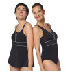 Ravello - Maillots de bain pour prothèses mamaires - Noir / Argent - Amoena