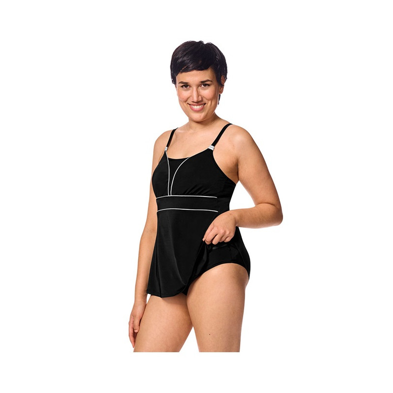 Ravello Sarong - Maillots de bain pour prothèses mamaires - Noir / Argent - Amoena