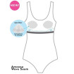Ravello - Haut de Bikini sans armatures pour prothèses mamaires - Noir / Argent - Amoena